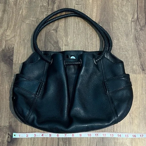 Cole Haan Pebbled Leather Shoulder Bag, Black - Picture 13 of 14